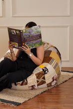 Brown Printed Beanbag