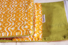 Yellow Blockprinted Multipurpose Notebook Case