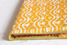 Yellow Blockprinted Multipurpose Notebook Case