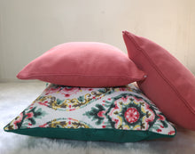 Multicolor Cotton Handcrafted Flora Bloom Cushion Covers (Set of 3)