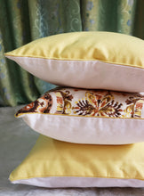 Brown & Yellow Cotton Flora Bloom Cushion Covers (Set of 3)