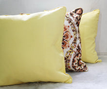 Brown & Yellow Cotton Flora Bloom Cushion Covers (Set of 3)