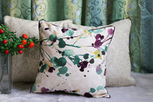 Color Splash & Printed leaves Cushion Covers (Set Of 3)