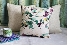 Color Splash & Printed leaves Cushion Covers (Set Of 3)