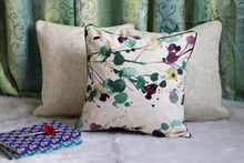 Color Splash & Printed leaves Cushion Covers (Set Of 3)