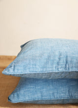 Blue Plain Dual Sided Cushion Covers (Set Of 2)