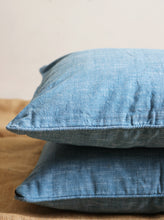 Blue Plain Dual Sided Cushion Covers (Set Of 2)