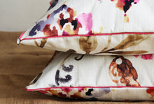 Multicolour Flora Dual Sided Pink Cushion Covers (Set Of 2)