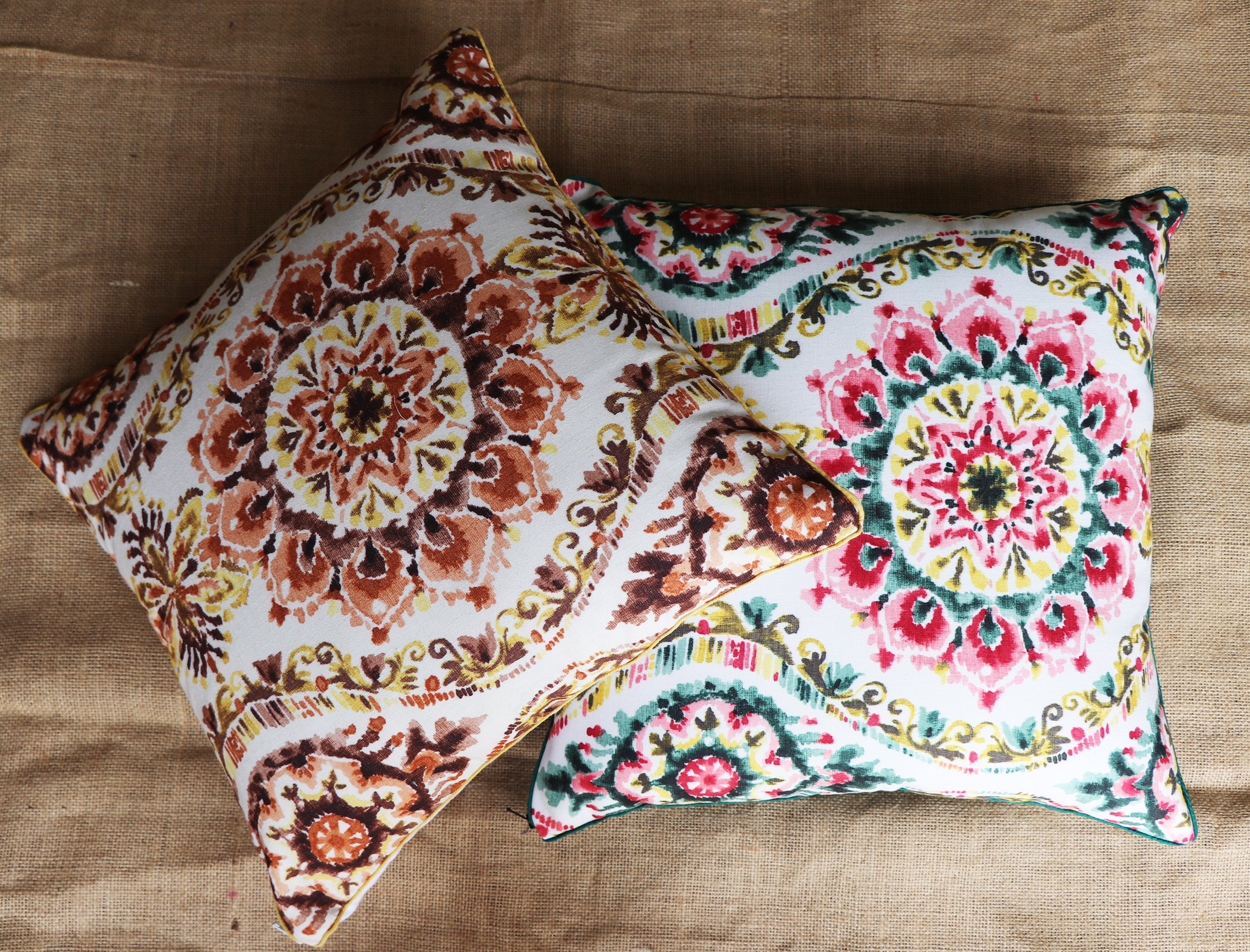 Cotton Flora Bloom Cushion Covers (Set of 2)
